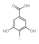 4-Chloro-3,5-dihydroxybenzoic acid structure