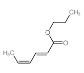 2,4-Hexadienoic acid,propyl ester, (2E,4E)-结构式
