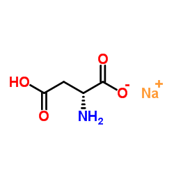 Sodium (2R)-2-amino-3-carboxypropanoate Structure