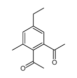 1-(2-acetyl-5-ethyl-3-methylphenyl)ethanone Structure