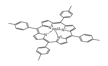 Rh(tetrakis(4-tolyl)porphyrin)H结构式