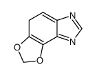 4H-1,3-Dioxolo[4,5-e]benzimidazole(9CI) structure