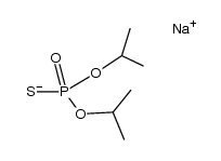 diisopropyl monothiophosphoric acid, sodium salt Structure