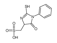 (5-oxo-1-phenyl-2-sulfanylideneimidazolidin-4-yl)methanesulfonic acid Structure