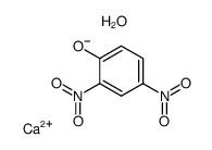 calcium bis-(2,4-dinitrophenoxide) heptahydrate结构式