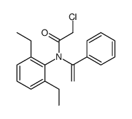 2-chloro-N-(2,6-diethylphenyl)-N-(1-phenylethenyl)acetamide结构式