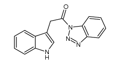 1-(1H-benzotriazol-1-yl)-2-(1H-indol-3-yl)ethanone结构式