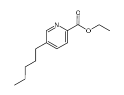 5-pentyl-pyridine-2-carboxylic acid ethyl ester Structure