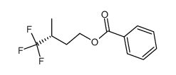 (R)-4,4,4-trifluoro-3-methylbutyl benzoate Structure