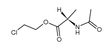 N-acetyl-L-alanine chloroethyl ester Structure