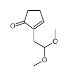 2-(2,2-dimethoxyethyl)cyclopent-2-en-1-one Structure