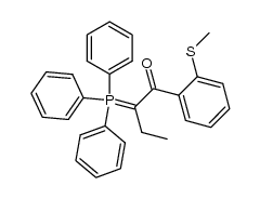 1-(2-methylsulfanylbenzoyl)propylidene(triphenyl)phosphorane结构式