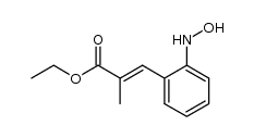 (E)-ethyl 3-(2-(hydroxyamino)phenyl)-2-methylacrylate结构式