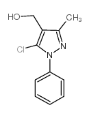 (5-chloro-3-methyl-1-phenyl-pyrazol-4-yl)methanol结构式