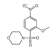 4-((2-甲氧基-4-硝基苯基)磺酰)吗啉结构式