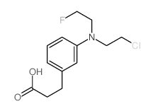 HYDROCINNAMIC ACID, m-((2-CHLOROETHYL)(2-FLUOROETHYL)AMINO)- picture