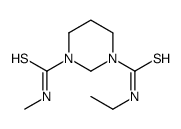 1-N-ethyl-3-N-methyl-1,3-diazinane-1,3-dicarbothioamide结构式