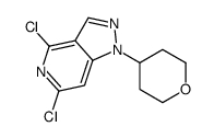 4,6-dichloro-1-(tetrahydro-pyran-4-yl)-1H-pyrazolo[3,4-d]pyrimidine Structure