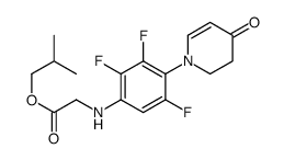 2-methylpropyl 2-[2,3,5-trifluoro-4-(4-oxo-2,3-dihydropyridin-1-yl)anilino]acetate Structure