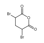 α,α'-dibromoglutaric anhydride结构式