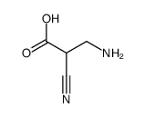 3-amino-2-cyanopropanoic acid Structure