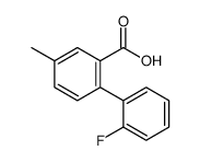2-(2-fluorophenyl)-5-methylbenzoic acid结构式