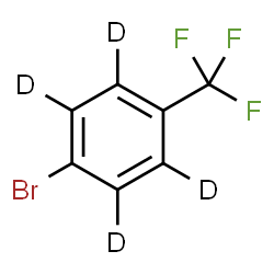 1-Bromo-4-(trifluoromethyl)benzene-d4 Structure