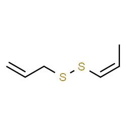 allyl 1-propenyl disulfide Structure