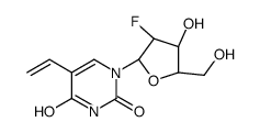 5-ethenyl-1-[(2R,3R,4R,5R)-3-fluoro-4-hydroxy-5-(hydroxymethyl)oxolan-2-yl]pyrimidine-2,4-dione结构式