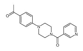 1-[4-[4-(pyridine-3-carbonyl)piperazin-1-yl]phenyl]ethanone结构式