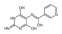 N-(2-氨基-4,6-二羟基嘧啶-5-基)烟酰胺结构式