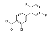 2-chloro-4-(2,5-difluorophenyl)benzoic acid结构式