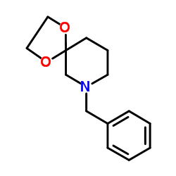 1,4-Dioxa-7-azaspiro[4.5]decane, 7-phenylmethyl- Structure
