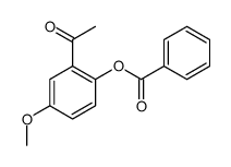 (2-acetyl-4-methoxyphenyl) benzoate Structure