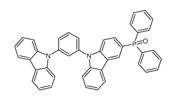 [9-[3-(9H-咔唑-9-基)苯基]-9H-咔唑-3-基]二苯基氧膦结构式