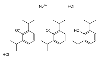 三(2,6-二异丙基苯氧基)氯化铌(V)结构式