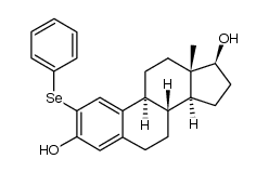 2-phenylselenenylestradiol结构式