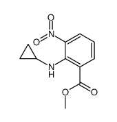 methyl 2-(cyclopropylamino)-3-nitrobenzoate结构式