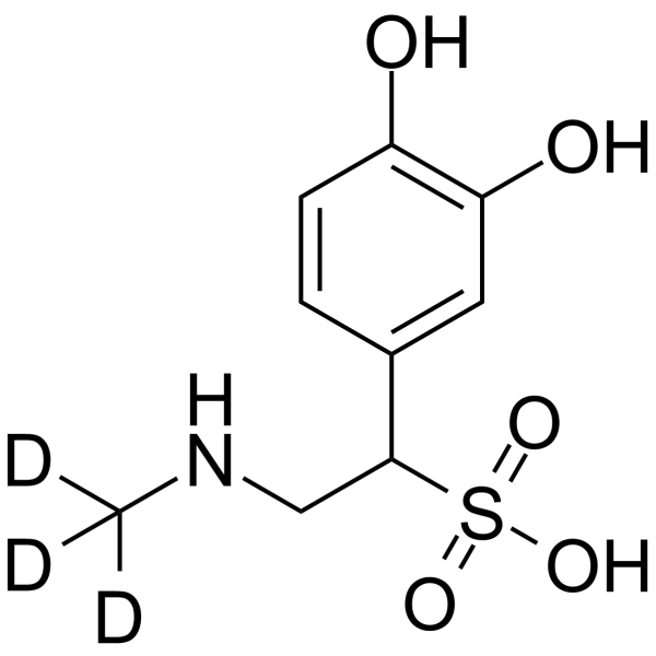 Epinephrine Sulfonic acid-d3 Structure