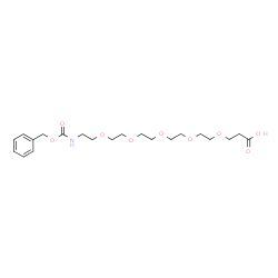 Cbz-NH-PEG5-C2-acid结构式
