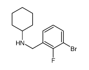1-Bromo-3-cyclohexylaminomethyl-2-fluorobenzene结构式