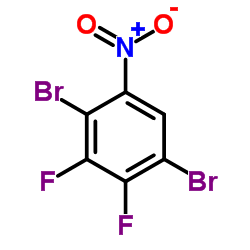 1,4-Dibromo-2,3-difluoro-5-nitrobenzene结构式
