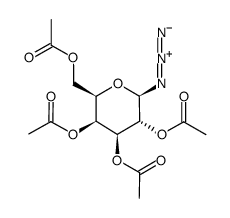 2,3,4,6-四-O-乙酰基-β-D-叠氮化吡喃半乳糖结构式