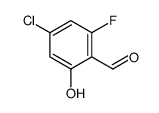 4-chloro-2-fluoro-6-hydroxybenzaldehyde structure