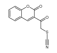3-(2-thiocyanatoacetyl)-2H-1-benzopyran-2-one结构式
