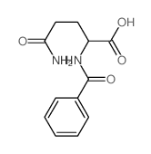L-Glutamine,N2-benzoyl-结构式