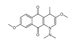 1-(dimethylamino)-3,8-dimethoxy-4-methyl-1,4-dihydrobenzo[g]quinoline-5,10-dione结构式