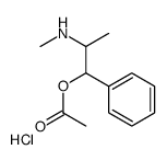 [2-(methylamino)-1-phenylpropyl] acetate,hydrochloride Structure