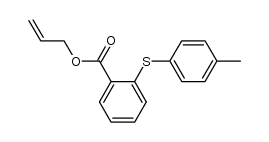 allyl 2-(4-methylthiophenoxy)benzoate结构式
