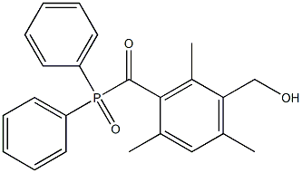 2,4,6-三甲基-3-羟甲基苯甲酰基-二苯基氧化磷结构式